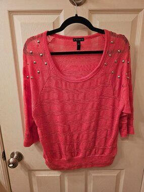Fang Large Coral Embellished Blouse